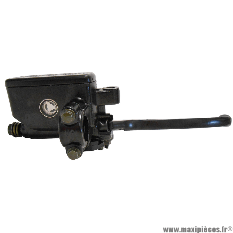 Maitre cylindre de frein avant complet droit universel (avec fixation pour rétroviseur diamètre 10mm) * Prix spécial !