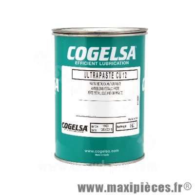 Pot de graisse cuivre haute performance cogelsa ultrapaste cu12 (1KG)