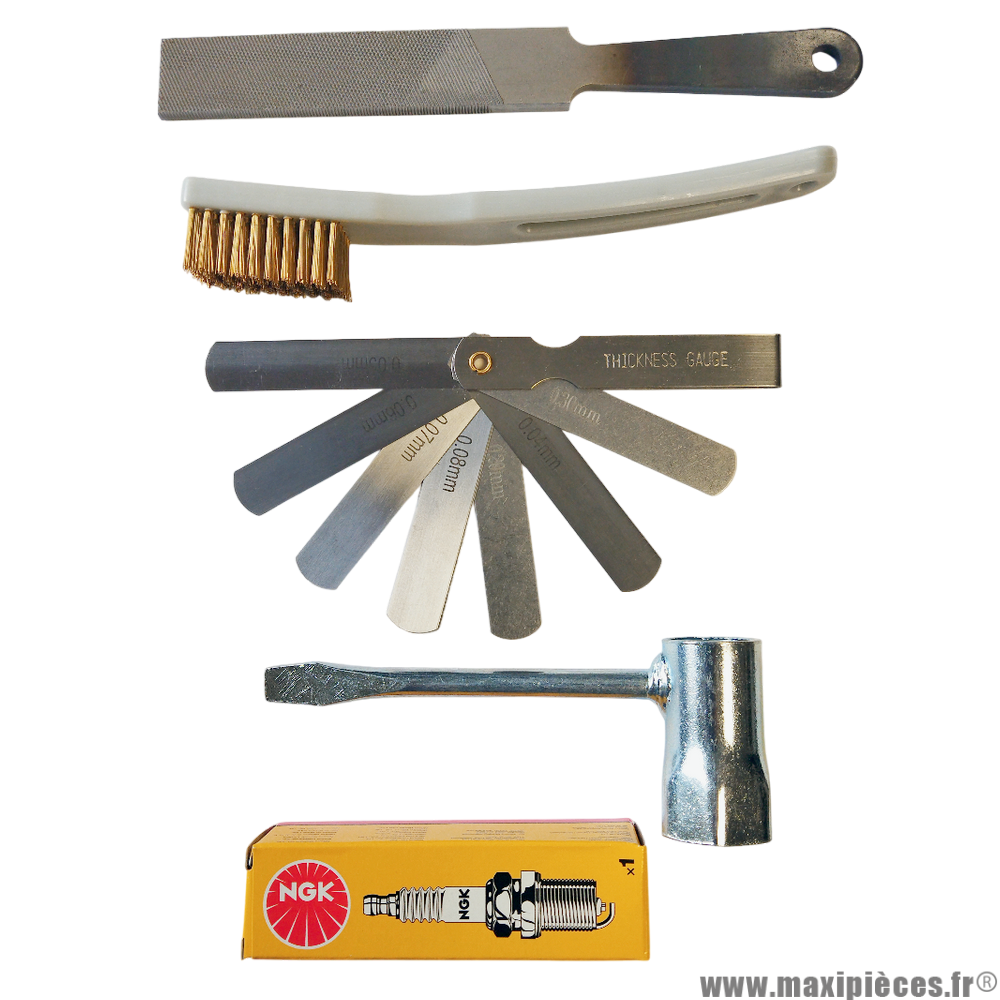 Pack entretien Bougie pour scooter Mbk booster et Yamaha bws 2T 50cc