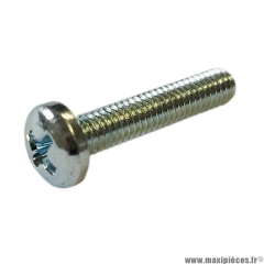 Vis à tête cylindrique bombée cruciforme M 4x20 mm  4.8 (Vendue à l'unité)