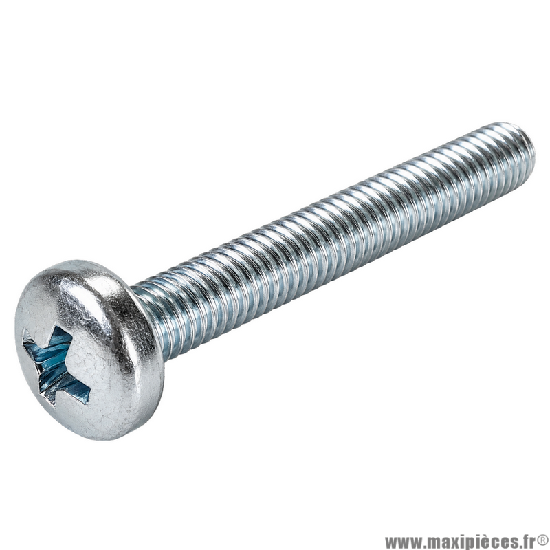 Vis à tête cylindrique bombée cruciforme M 5x35 mm 4.8 (Vendue à l'unité)