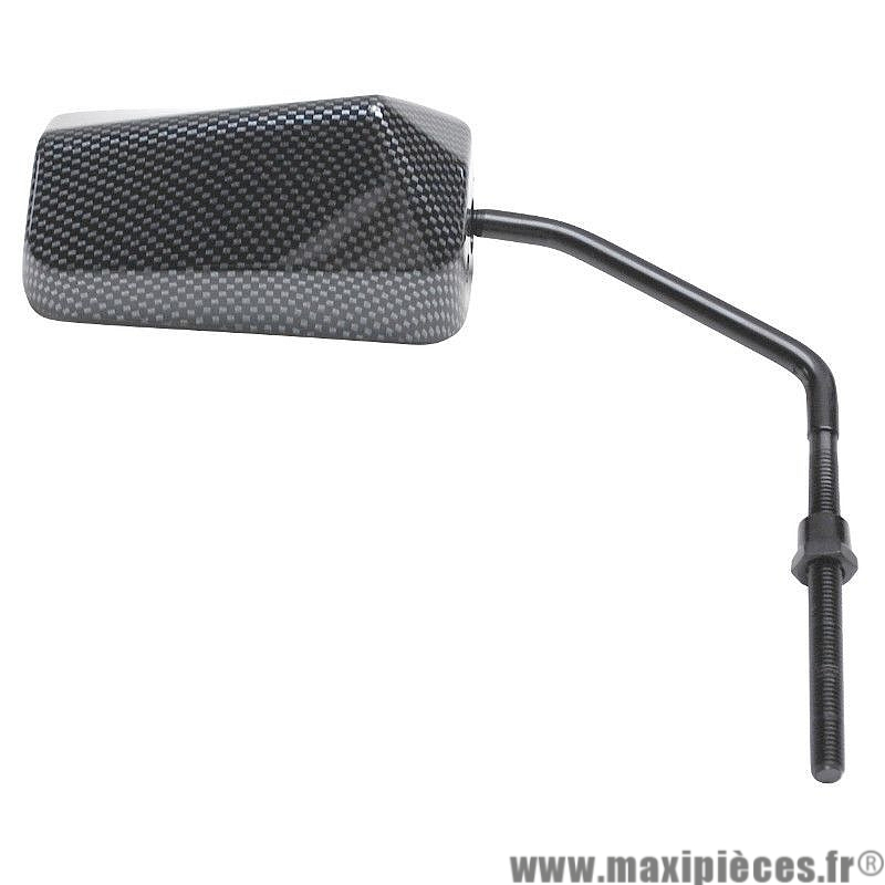 Rétroviseur réversible diamètre 8mm droite ou gauche imitation carbone non homologué réservé au concours tuning, meetings, run, compétition ...