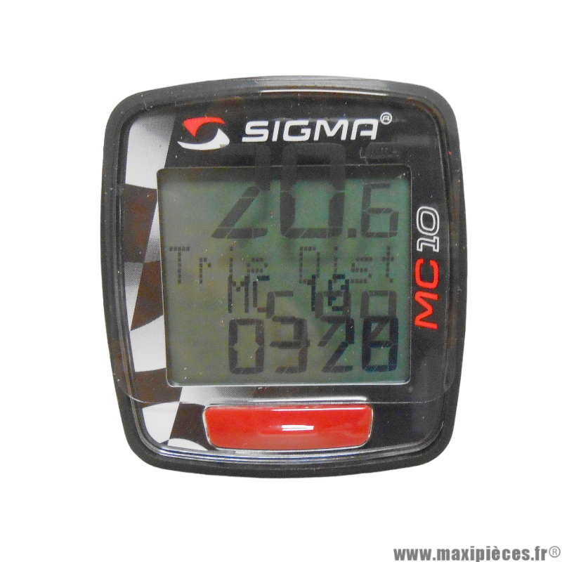 Compteur digital Sigma MC 10 universel pour moto scooter mobylette quad... (kit complet prêt a monter)