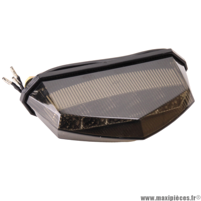 Feu arrière fumé à leds (x10) homologué universel adaptable pour moto et 50 à boite Derbi senda et autres * Prix spécial !