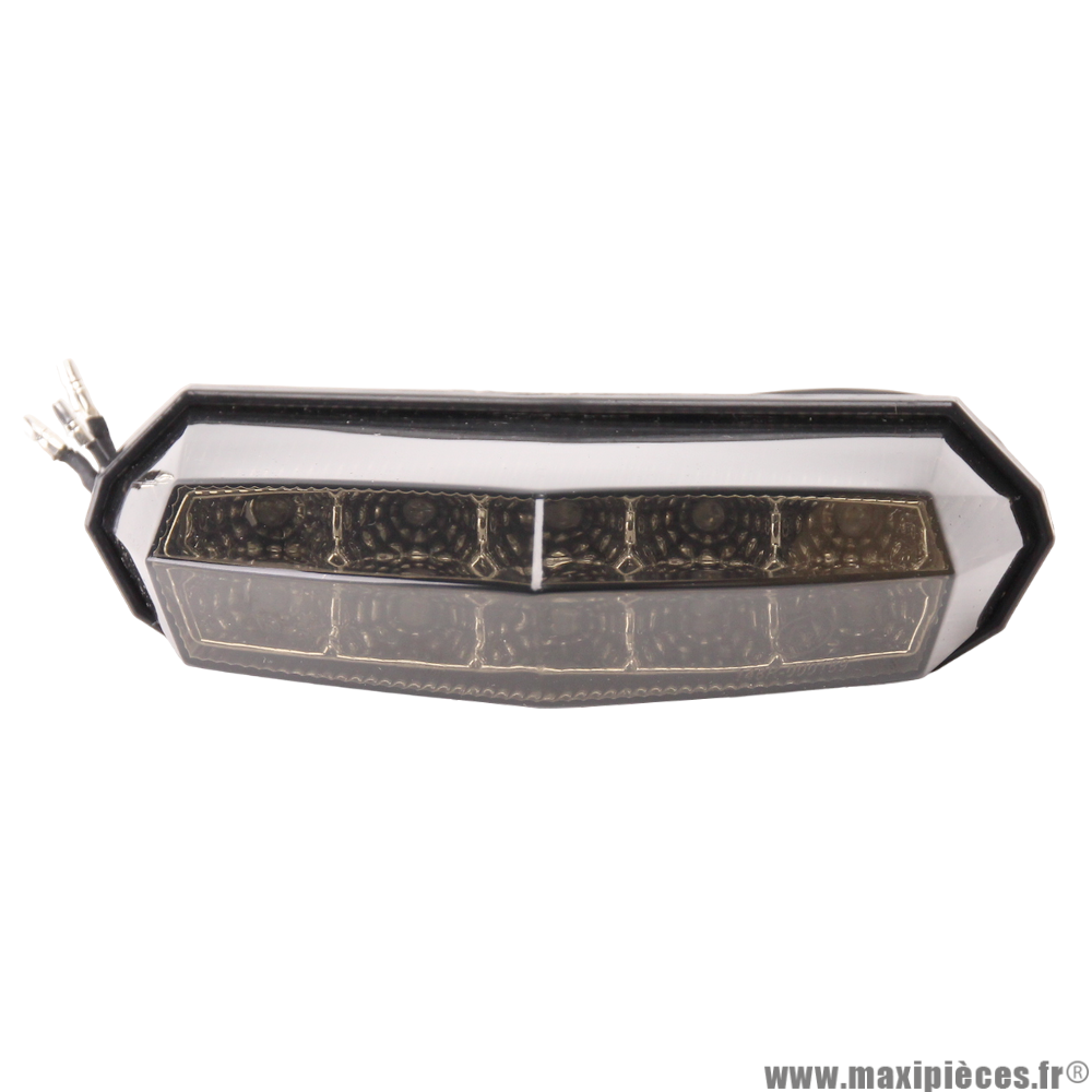 Feu arrière fumé à leds (x10) homologué universel adaptable pour moto et 50 à boite Derbi senda et autres * Prix spécial !
