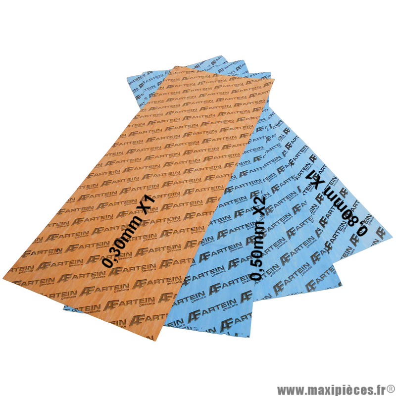 Kit de 4 feuille a faire les joint en carton préssé taille 0.30MM X1/0.50mm X2/0.80mm X1 pour cylindre piston, carter moteur ect ...