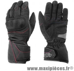 Gants hiver GTR Blizzard (taille S) waterproof coques black pour scooter, moto, quad, cyclomoteur…