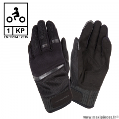 Gants moto printemps-été Tucano Penna taille 8/S noir (compatible écran tactile) * Prix spécial !