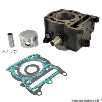 Cylindre aluminium chemise en fonte complet adaptable Maxi-scooter Mbk skyliner Yamaha 125cc de 2003 à 2009