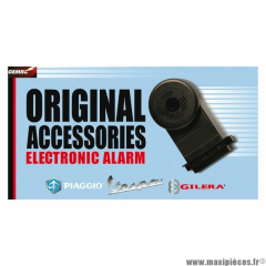 Système complet d'alarme électronique E-LUX origine Piaggio 602688M