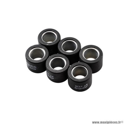 Galets 20x12 8g hi-speed marque Polini pour maxi-scooter honda 125 pcx, sh, pantheon, s-wing- kymco 125 dink, grand-dink (par 6 - 242.294) * Destockage !