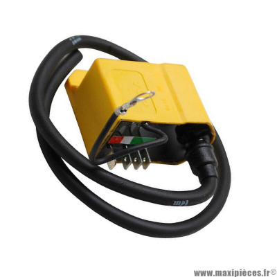 Bobine/cdi top performances haute tension a avance fixe pour motorisation Minarelli am6 avec un stator Ducati à 6 bobines Aprilia, Ch husquarna , Derbi,  HM, Malaguti, MBK, Motohispania, Peugeot, Rieju, Sherco, Yamaha