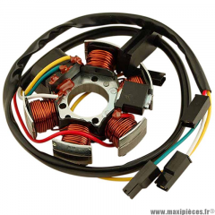 Stator Teknix 60w avec capteur (adaptable allumage ducati) pour 50 à boite am6/derbi senda, gpr et autres