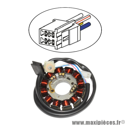 Stator pour moteur minarelli am6 dt50 xlimit xpower tzr50 aprilia rx rs beta rr peugeot xp6 xr6 xr7 nk7 rieju malaguti à partir de 2007 * Prix spécial !