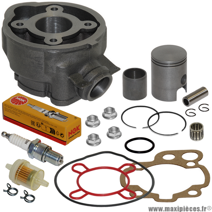 Kit Moteur AM6 Cylindre Piston joints cage bougie Motos MBK X-LIMIT ENDURO  50