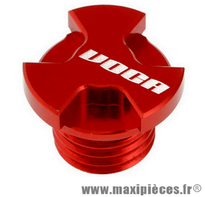Bouchon rouge voca pour carter d'huile de boite 50 a boite moteur Minarelli am6