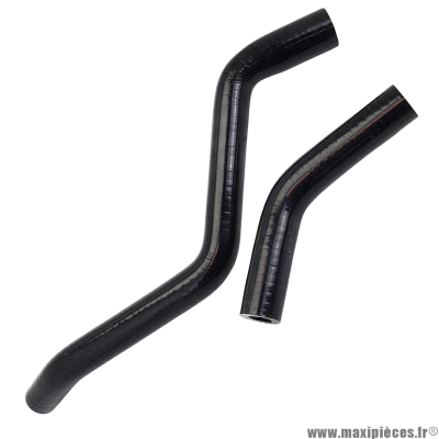 Kit de durites de refroidissement en silicone Carenzi noir pour Derbi Senda, motorisation Euro 3 et Euro 4 2T 50cc