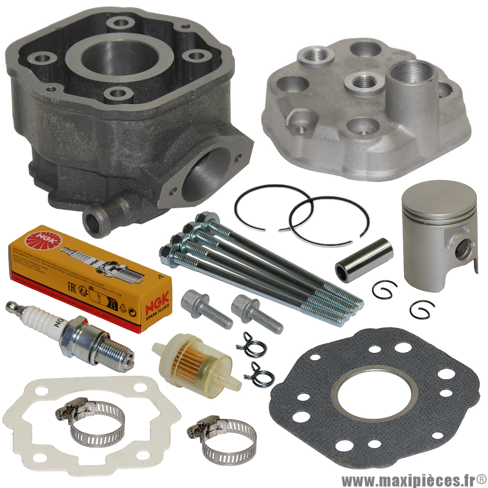 Kit haut moteur cylindre piston culasse moteur euro 2 Derbi - Maxi Pièces 50