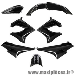 Kit carrosserie carénage noir pour 50 a boite Derbi Senda drd x-treme x-race 1994 à 2010 (7 pièces) * Prix spécial !