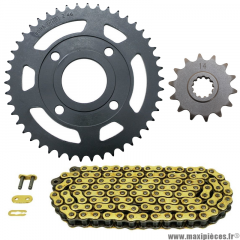 Kit chaine 50 à boite (420-14x46) Mbk x-power yamaha tzr 50 alésage 54mm