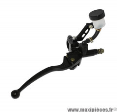 Maître cylindre de frein avant universel droit noir avec réservoir séparé pour moto & scooter * Prix spécial !
