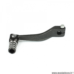 Sélecteur de vitesse repliable en alu imitation carbone black pour 50 à boite derbi euro 2/3/4