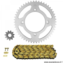 Kit chaine 420 11x50 d100 / 4 fix marque Afam pour mécaboite beta 50 rr sm après 2005