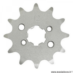 Pignon de sortie de boîte (pas 420), 12 dents, compatible pour 50cc à boîte Derbi Senda GPR Gilera SMT RCR Aprilia motorisations Euro 2/3/4 * Prix spécial !