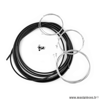 Kit complet gaine noir+câble de gaz/starter/décompresseur/butées, pour Peugeot 103
