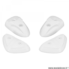 Pads x4 blanc brillant pour scooter mbk stunt / yamaha slider