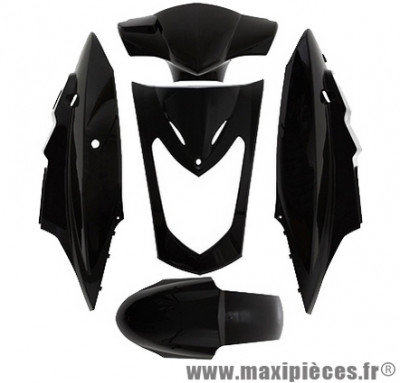 Kit carrosserie carénage noir brillant pour kymco agility 50/125cc selle bi-place