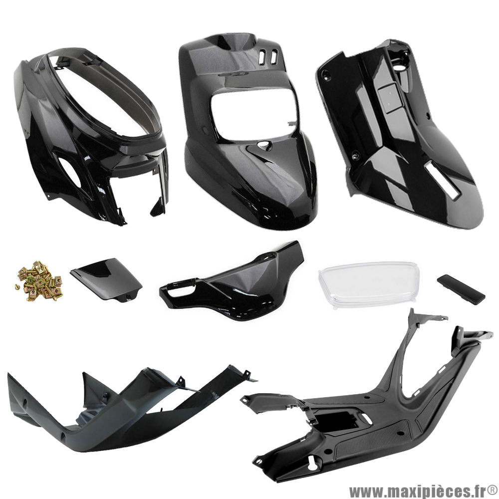 Pack kit carrosserie noir pour Mbk/Yamaha booster/bws (à partir de 2004) * Prix spécial !
