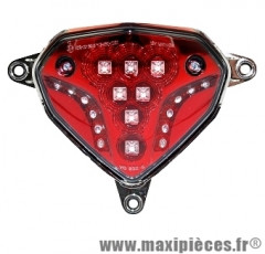 Feu arrière adaptable origine pour mbk nitro yamaha aerox 2013 à led avec clignotant intégré