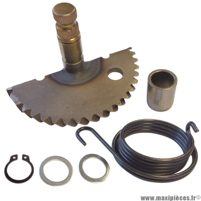 Axe-pignon de kick complet pour scooter 50 chinois 4T gy6,139qmb, kymco 50 agility 4T, peugeot 50 kisbee v-clic 4T, sym 50 orbit 4T, baotian 50 bt49qt 4T * Prix spécial !