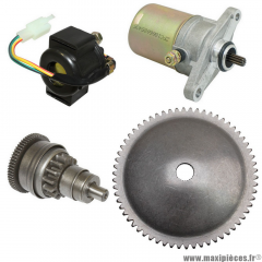 Pack démarreur pour scooter chinois motorisation GY6 139 qma/b 50cc 4 temps, Peugeot Kisbee Vclic, Kymco Agility, Sym Orbit, Baotian BT49QT et beaucoup d'autres