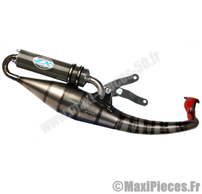 POT D'ECHAPPEMENT leovince ZX neuf cartouche carbone pour: mbk nitro ovetto yamaha jog neos aprilia sr 50 malaguti f10 f12 f15 ... *Déstockage !