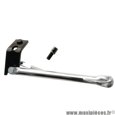 Béquille latérale chromée pour mbk booster road original spirit track rocket/yamaha bw's bump zuma spy