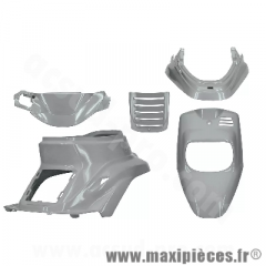 Kit carrosserie gris nardo (5 pièces) pour scooter Yamaha Bw's et Mbk booster 2T 50cc (1999-2003)