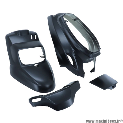 Kit carrosserie carénage noir mat pour scooter Mbk booster et Yamaha bws (2004 et après)