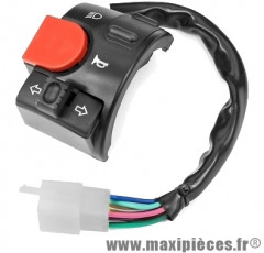 Commutateur/commodo gauche adaptable pour Mbk nitro, Yamaha aerox