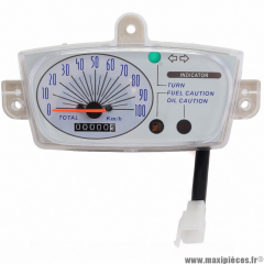 Compteur adaptable pour scooter 2T 49,9cc Yamaha neos Mbk ovetto 1997-2000 (5AD-H351000)