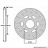 Disque de frein avant (extérieur 155mm, intérieur 40mm, 3 trous) pour scooter mbk booster / yamaha bws 1990>1998 / peugeot ludix snake après 2004, v-clic / piaggio zip 1993>1999