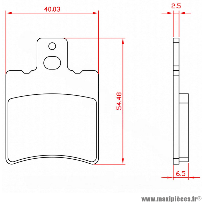 Plaquettes de frein avant Brenta (BR3011) pour scooter booster nitro ovetto  aerox jog neos machg 49.9cc
