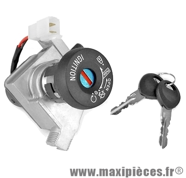 Contacteur a clé serrure neiman scooter 50cc : mbk ovetto yamaha neos a partir de 2008