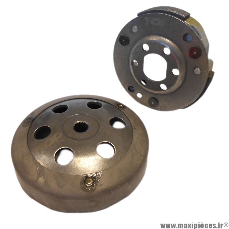 Kit embrayage avec tambour/cloche top performances pour scooter mbk booster nitro ovetto (Diamètre 107mm)
