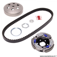 Pack embrayage allégé et réglable (diamètre 107mm) pour scooter Mbk booster nitro ovetto stunt Yamaha aerox bws neos slider * Prix spécial !