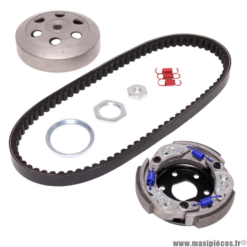 Pack embrayage allégé et réglable (diamètre 107mm) pour scooter Mbk booster nitro ovetto stunt Yamaha aerox bws neos slider * Prix spécial !