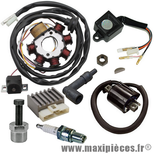 Bobine / CDI Allumage AM6 Derbi MBK - TOP PERF Type Ducati 4 pôles