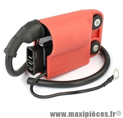 Bobine d'allumage adaptable origine pour scooter piaggio typhoon nrg free ntt sfera zip (3 plots+1 fil)