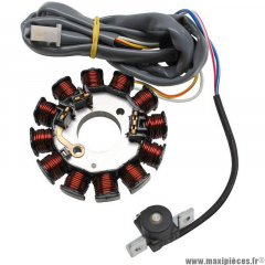 Stator d'allumage pour scooter Mbk/Yamaha booster/bws stunt/slider nitro/aerox 2004> ovetto/neos 2002>* Prix spécial !